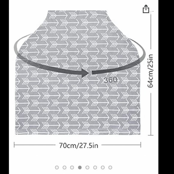 Yoofoss Nursing Cover Breastfeeding Scarf - Picture 9 of 9